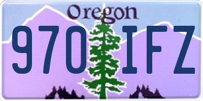 OR license plate 970IFZ