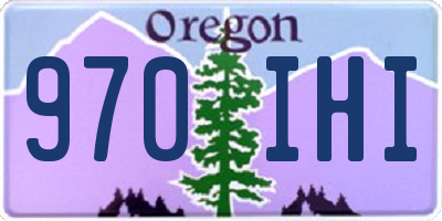 OR license plate 970IHI