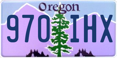 OR license plate 970IHX