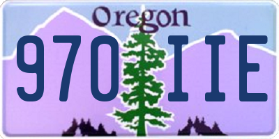 OR license plate 970IIE