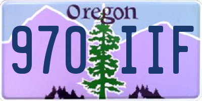 OR license plate 970IIF