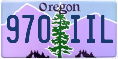 OR license plate 970IIL