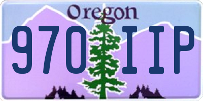 OR license plate 970IIP