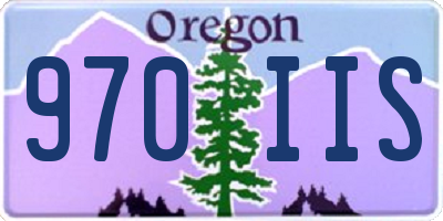 OR license plate 970IIS