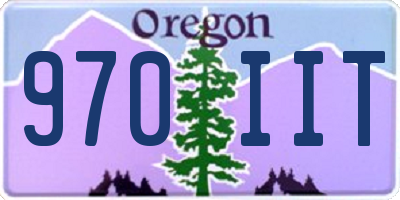 OR license plate 970IIT