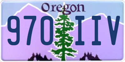 OR license plate 970IIV