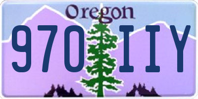 OR license plate 970IIY