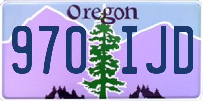 OR license plate 970IJD