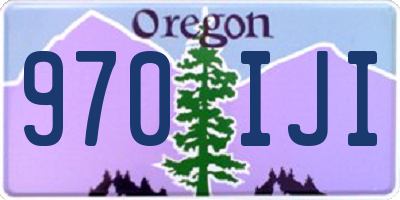 OR license plate 970IJI