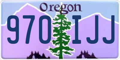 OR license plate 970IJJ