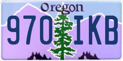 OR license plate 970IKB