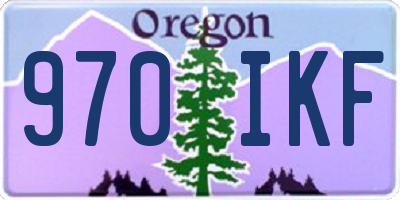 OR license plate 970IKF