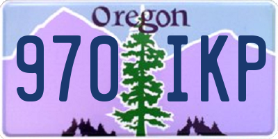 OR license plate 970IKP