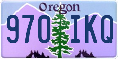OR license plate 970IKQ