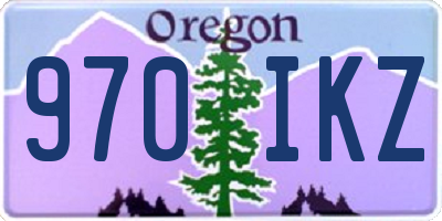 OR license plate 970IKZ