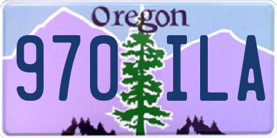 OR license plate 970ILA