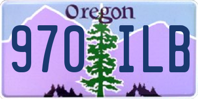 OR license plate 970ILB