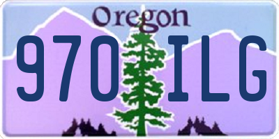 OR license plate 970ILG