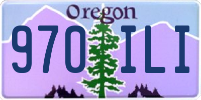 OR license plate 970ILI