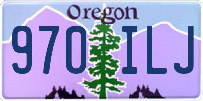 OR license plate 970ILJ