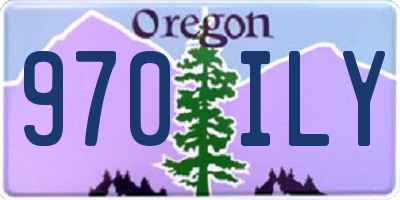 OR license plate 970ILY