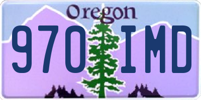 OR license plate 970IMD