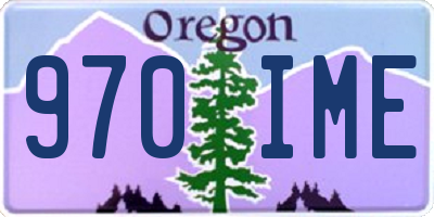 OR license plate 970IME