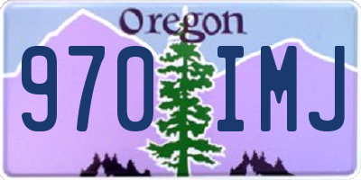 OR license plate 970IMJ
