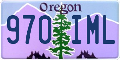 OR license plate 970IML