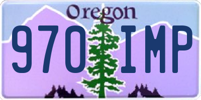OR license plate 970IMP