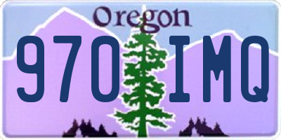 OR license plate 970IMQ