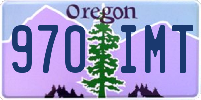 OR license plate 970IMT