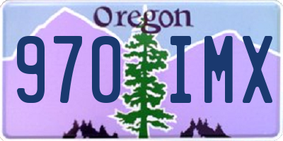 OR license plate 970IMX