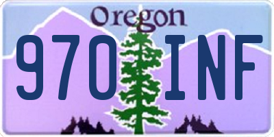OR license plate 970INF