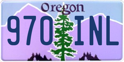 OR license plate 970INL