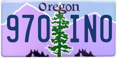 OR license plate 970INO