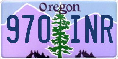 OR license plate 970INR