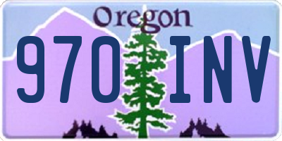 OR license plate 970INV