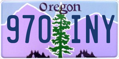 OR license plate 970INY
