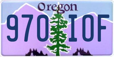 OR license plate 970IOF