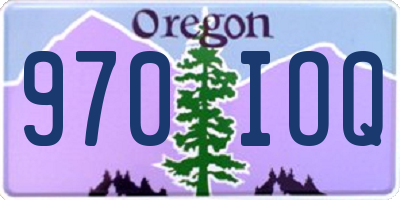 OR license plate 970IOQ