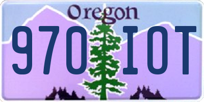 OR license plate 970IOT