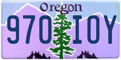 OR license plate 970IOY