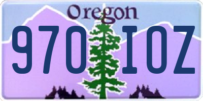 OR license plate 970IOZ