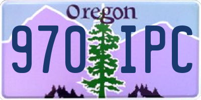 OR license plate 970IPC