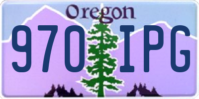 OR license plate 970IPG