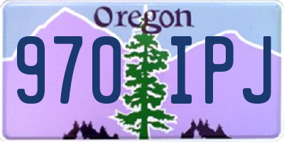 OR license plate 970IPJ