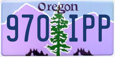 OR license plate 970IPP