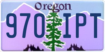 OR license plate 970IPT