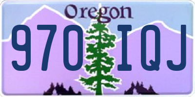 OR license plate 970IQJ
